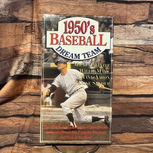 1950s Baseball Dream Team VHS - Mantle Mays Aaron Snider - Legends Vintage MLB